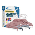 Velvet Pants Hangers – Pink, Adjustable Clips