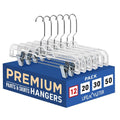 Clear Plastic Hangers – Adjustable Clips, 14"