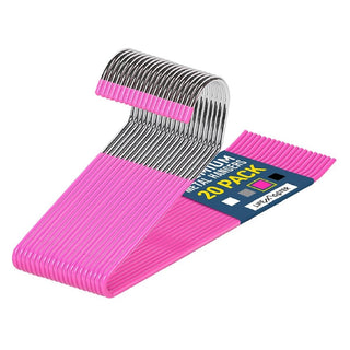 Pink Metal Non-Slip Pants Hangers