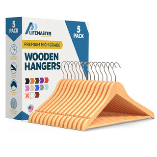 LifeMaster Solid Maple Wood Hangers