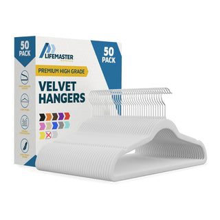 Velvet Clothes Hangers – with 360 Degree Swivel Hook and Non-Slip Shoulder Notch, Holds Up to 10 lbs, Heavy Duty Hanger Set, for Organizing Suit, Dress, Coat, and Clothes