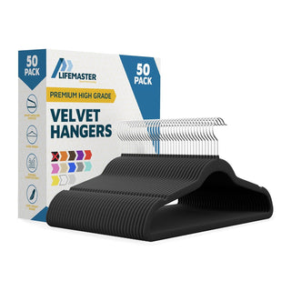 Velvet Clothes Hangers – with 360 Degree Swivel Hook and Non-Slip Shoulder Notch, Holds Up to 10 lbs, Heavy Duty Hanger Set, for Organizing Suit, Dress, Coat, and Clothes
