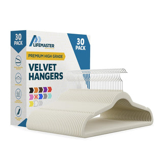 Velvet Clothes Hangers – with 360 Degree Swivel Hook and Non-Slip Shoulder Notch, Holds Up to 10 lbs, Heavy Duty Hanger Set, for Organizing Suit, Dress, Coat, and Clothes