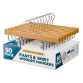 Wooden Pants Hangers – Lotus Wood, Pack of 50
