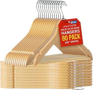 LifeMaster Solid Maple Wood Hangers